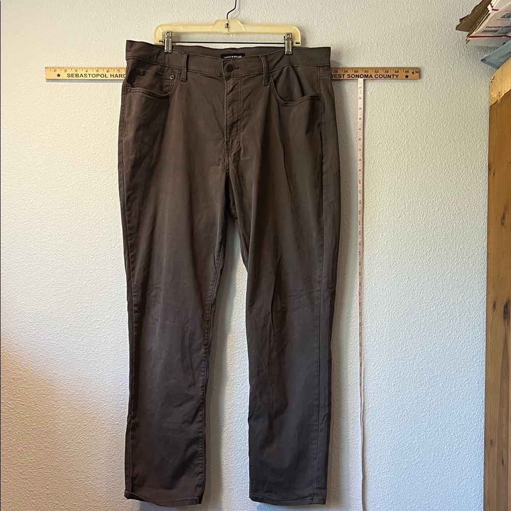 Mens lucky gray twill super soft pants